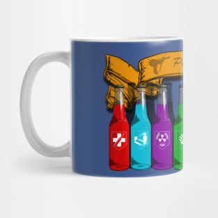 Zombie Perks Top Shelf Perkaholic on Royal Blue Mug